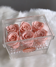 Load image into Gallery viewer, 6 Rose Box with Drawer
