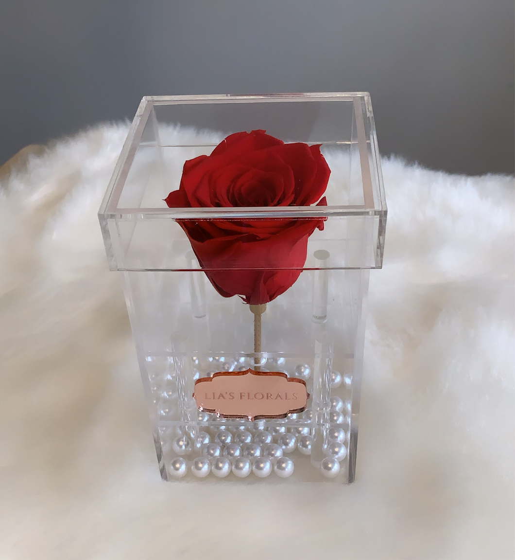 Single Rose Box with Stem