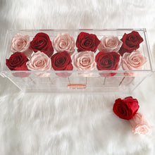 Load image into Gallery viewer, 12 Rose Box with Stem
